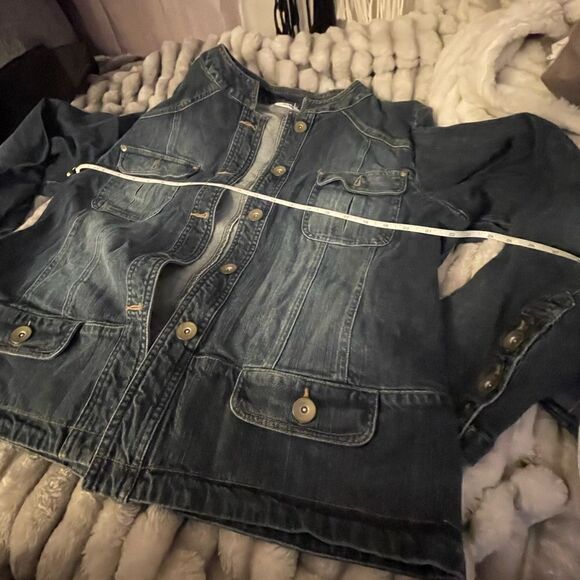 Vintage denim jean y2k ms lee jacket/coat plus size 2xl/3xl - Picture 7 of 14
